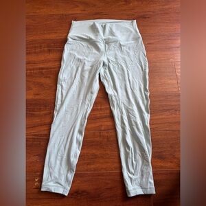 Women’s Lululemon Soft Green 25 in Align Leggings, Size 10
